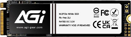 Накопитель SSD AGi PCIe 3.0 x4 256GB AGI256G66AI198 AI198 M.2 2280 фото 1