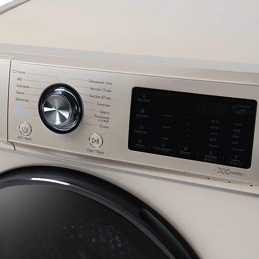 Стиральная машина Бирюса WM-SL1014/15 B класс: A+++ загр.фронтальная макс.:10кг золотистый фото 6