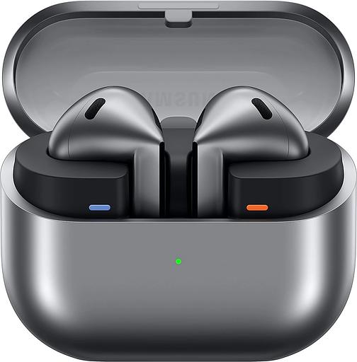 Гарнитура вкладыши Samsung Galaxy Buds 3 серебристый беспроводные bluetooth в ушной раковине (SM-R530NZAACIS) фото 1