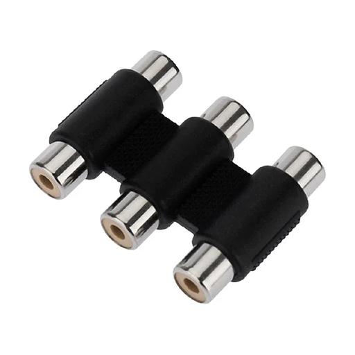 Rexant (14-0434) Переходник 3 гнезда RCA - 3 гнезда RCA фото 1