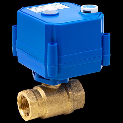 Моторизованный шаровый клапан 1/2 дюйма модели CWX-25S с электроприводом UJIN с напряжением питания 12В, схема подключения СУ-01 двухпроводная фото 1