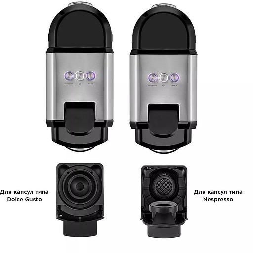 Кофемашина Kitfort КТ-7192 1450Вт серебристый/черный фото 2