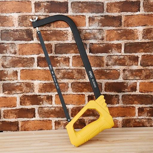 Ножовка по металлу, дереву, пластику Deli DL353212 300мм, пильное полотно из стали 65Mn, пластиковая ручка фото 2