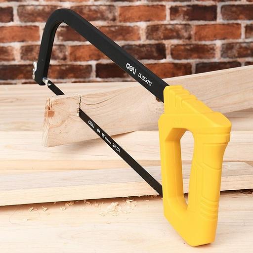 Ножовка по металлу, дереву, пластику Deli DL353212 300мм, пильное полотно из стали 65Mn, пластиковая ручка фото 3