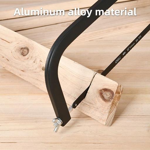 Ножовка по металлу, дереву, пластику Deli DL353212 300мм, пильное полотно из стали 65Mn, пластиковая ручка фото 5