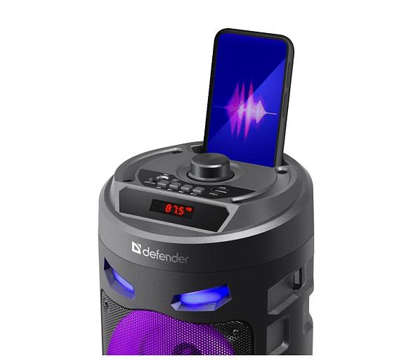 Портативная колонка Defender Crashboom black (16Вт, bluetooth, Light, FM, USB, LED, AUX) (65085) фото 1
