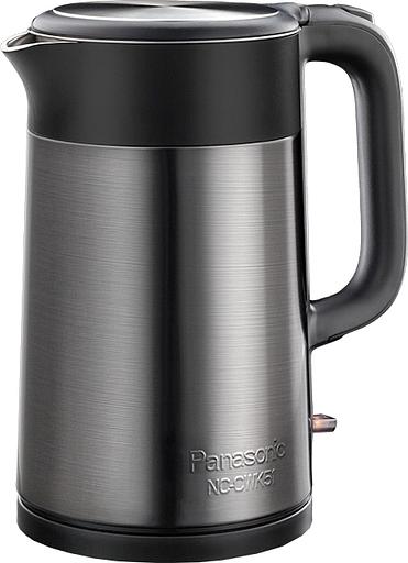 Чайник электрический Panasonic NC-CWK51 1.7л. 1500Вт нержавеющая сталь/черный корпус: полупропилен/нержавеющая сталь фото 1