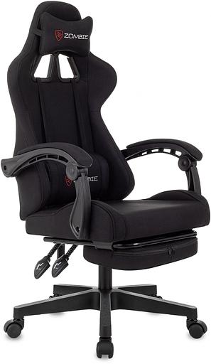 Кресло игровое Zombie Shadow черный Neo Black крестов. пластик подст.для ног фото 1