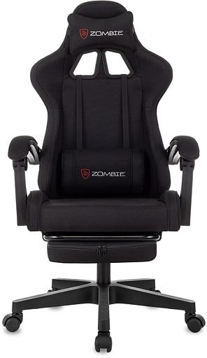 Кресло игровое Zombie Shadow черный Neo Black крестов. пластик подст.для ног фото 2