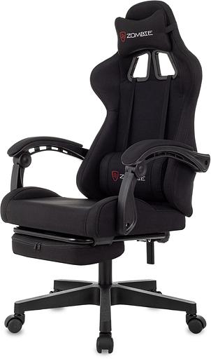 Кресло игровое Zombie Shadow черный Neo Black крестов. пластик подст.для ног фото 3