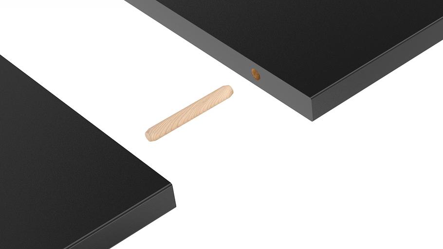 Столешница Cactus CS-TD2-CARB 120x60x1.8см карбон фото 3