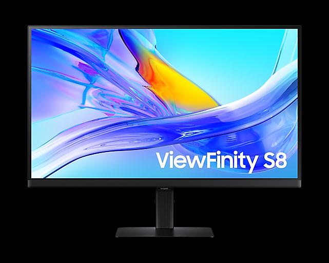 Монитор Samsung 27" ViewFinity S8 S27D804UAI IPS LED 16:9 3840x2160x60Hz 5ms 350cd 1000:1 178/178 1,07 млрд DP; HDMI; USB-C (90 Вт); USB3.0x3;Tilt; Swiv; HAS; Pivot; VESA; Black (LS27D804UAIXCI) фото 1