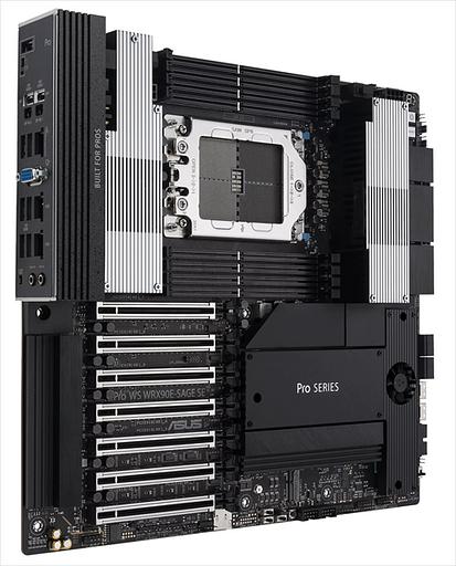 Материнская плата ASUS PRO WS W790E-SAGE SE, AMD WRX90, 8*DDR5, 4*SATA, 4*M.2, 2 x SlimSAS, 6*USB 3.2, 1*USB 2.0, 2*Type-C,7*PCIx16, VGA, CEB; 90MB1FW0-M0EAY0 (PRO WS WRX90E-SAGE SE) фото 2