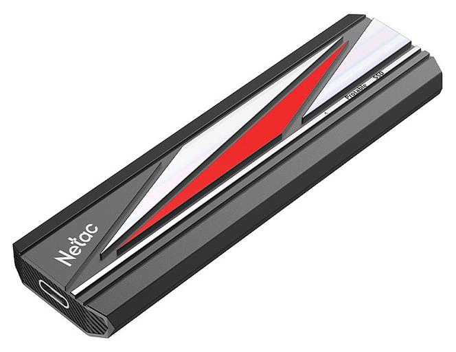 Ssd накопитель Netac ZX20L 512GB USB 3.2 Gen 2 Type-C External SSD, R/W up to 2000MB/1800MB/s, with USB C to A cable and 20Gbps USB C to C cable, 5Y wty (NT01ZX20L-512G-32BK) фото 3