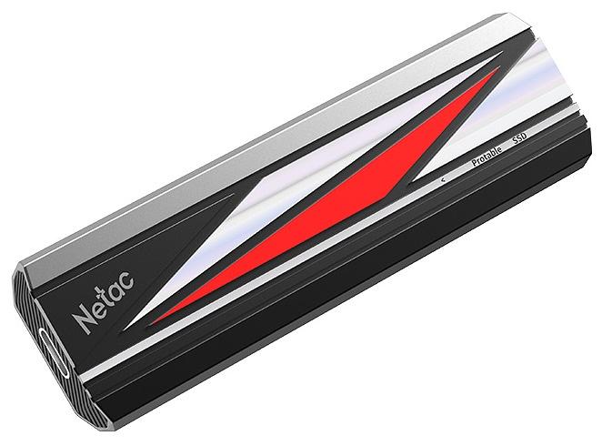 Ssd накопитель Netac ZX20L 512GB USB 3.2 Gen 2 Type-C External SSD, R/W up to 2000MB/1800MB/s, with USB C to A cable and 20Gbps USB C to C cable, 5Y wty (NT01ZX20L-512G-32BK) фото 4
