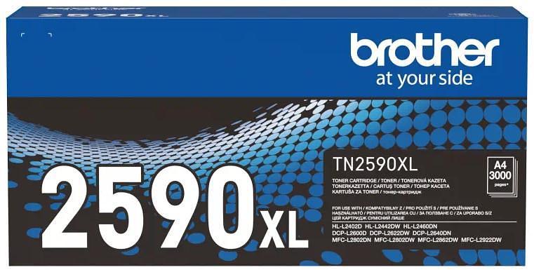 Тонер-картридж Brother TN-2590XL Картридж для Brother DCP-L2600/DCP-L2622/DCP-L2640/HL-L2402/HL-L2442/HL-L2460 (3 000 стр.) (TN2590XL) фото 1