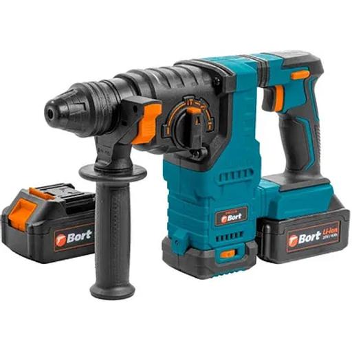 Bort Перфоратор аккумуляторный BHD-21LI-BL (2X4,0А.Ч) {Батарея 18 В; Частота ударов 4700 уд/мин; Вес изделия 3,4 кг; гарантия 2 г} [93413410] фото 1