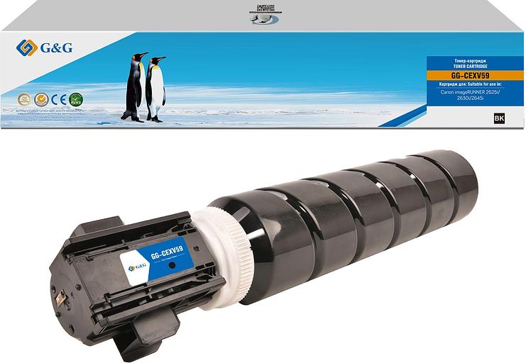 Картридж лазерный G&G GG-CEXV59 C-EXV59 черный (30000стр.) для Canon imageRUNNER 2625i/2630i/2645i фото 1