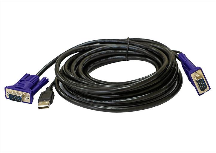 Кабель ORIGO Кабель KVM с разъемами VGA и USB, 5 м (OKVMCU5/A1A) фото 1