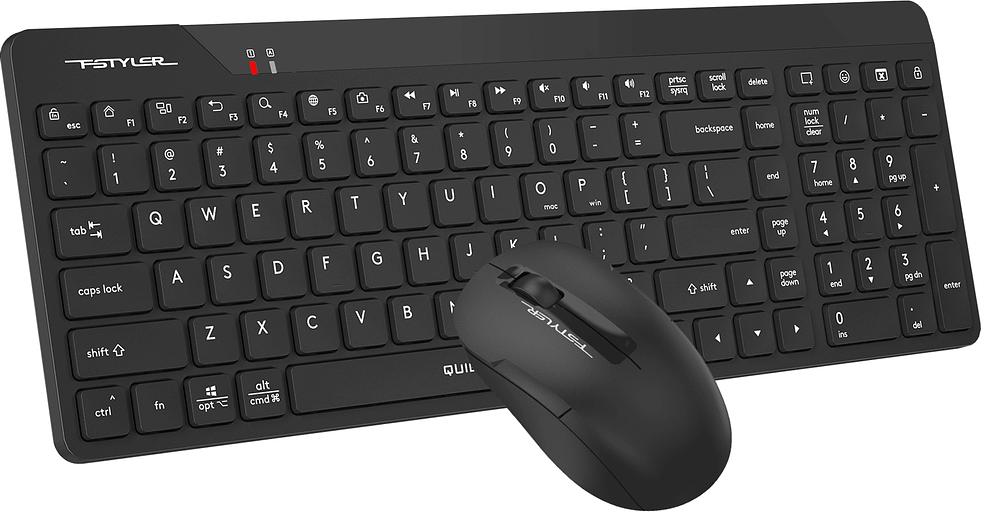 Клавиатура + мышь A4Tech Fstyler FG2300 Air2 клав:черный мышь:черный USB беспроводная slim (FG2300 AIR2 BLACK) фото 3