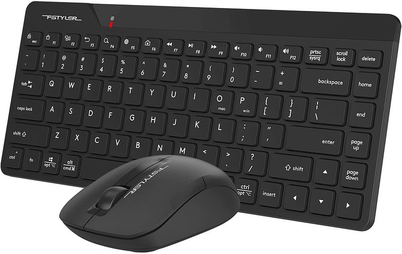 Клавиатура + мышь A4Tech Fstyler FG2200 Air2 клав:черный мышь:черный USB беспроводная slim (FG2200 AIR2 BLACK) фото 4