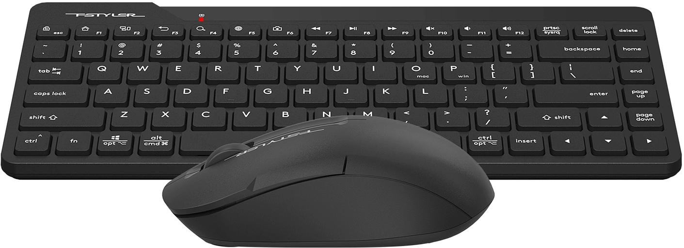 Клавиатура + мышь A4Tech Fstyler FG2200 Air2 клав:черный мышь:черный USB беспроводная slim (FG2200 AIR2 BLACK) фото 5