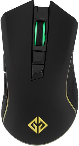 Мышь GMNG GG-MS400WO черный оптическая (10000dpi) беспроводная USB для ноутбука (7but) фото 1