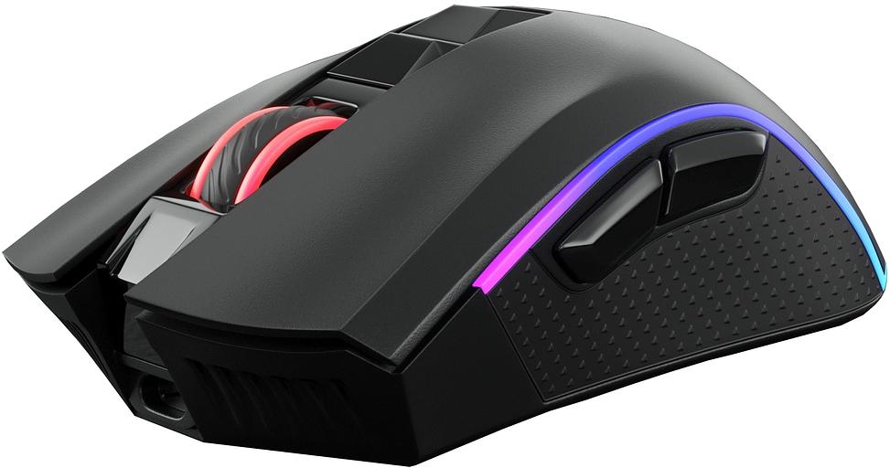 Мышь GMNG GG-MS400WO черный оптическая (10000dpi) беспроводная USB для ноутбука (7but) фото 6