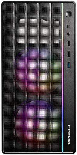 Корпус Formula Air Mesh G4 PLUS черный без БП mATX 1x120mm 1xUSB3.0 1xUSB3.1 audio фото 4