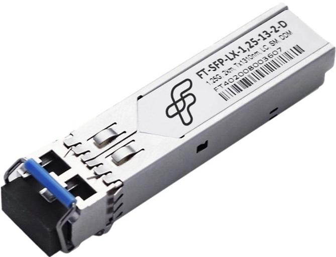 Трансивер Future Technologies FT-SFP-LX-1,25-13-2-D SFP SM 1.25Гбит/с Tx:1310нм Rx:1310нм до 2км фото 1