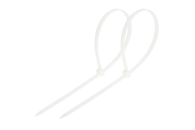 Хомут-стяжка кабельная нейлоновая PROconnect 300x3,6 мм, белая, упаковка 100 шт фото 1