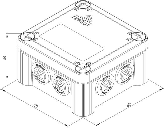Коробка монтажная КМ-1010(П)-IP55 фото 7