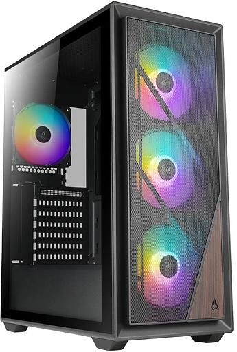 Корпус Azza FOREST черный без БП ATX 4x120mm 2xUSB3.0 audio bott PSU фото 1