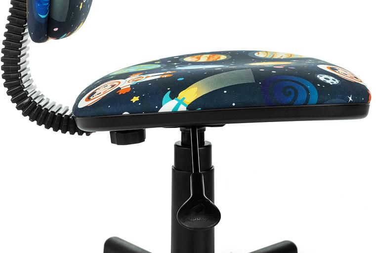 Кресло детское Бюрократ CH-204NX темно-синий космонавт крестов. пластик фото 6