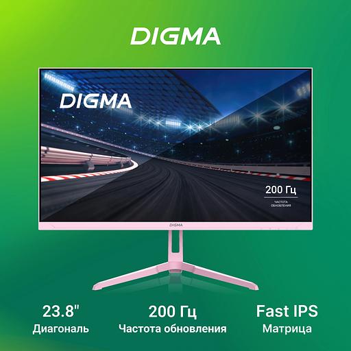 Монитор Digma 23.8" Overdrive 24P410F розовый IPS LED 2ms 16:9 HDMI матовая 300cd 178гр/178гр 1920x1080 200Hz G-Sync FreeSync DP FHD USB 3.7кг фото 6