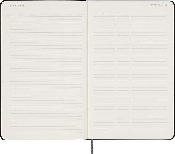 Еженедельник Moleskine CLASSIC WKNT Large 130х210мм недатир. 288 черный фото 5