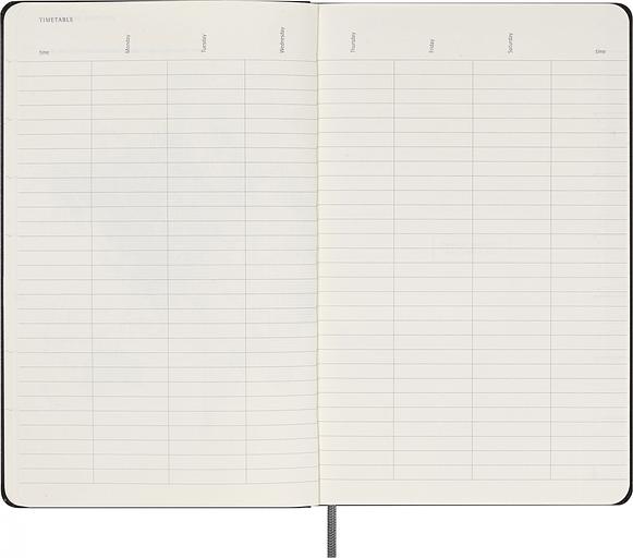 Еженедельник Moleskine CLASSIC WKNT Large 130х210мм недатир. 288 черный фото 6