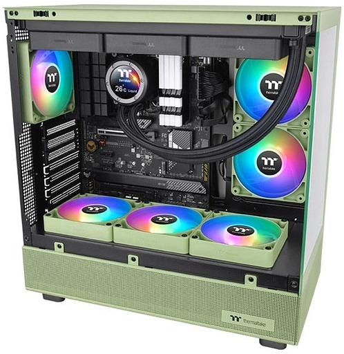 Вентилятор Thermaltake CT120 Sync Matcha ARGB зеленый 4-pin 30.5dB Ret (CL-F202-PL12MG-A) фото 5