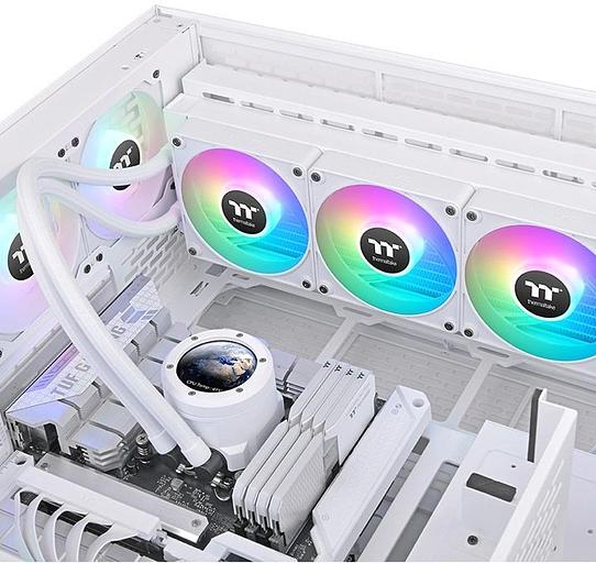 Система водяного охлаждения Thermaltake TH360 V2 Ultra EX Snow ARGB Soc-AM5/AM4/1151/1200/1700 белый Al+Cu LCD Ret (CL-W426-PL12SW-A) фото 6