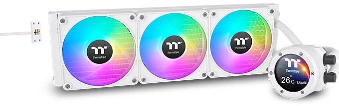 Система водяного охлаждения Thermaltake TH420 V2 Ultra EX Snow ARGB Soc-AM5/AM4/1151/1200/1700 белый Al+Cu LCD Ret (CL-W428-PL14SW-A) фото 1