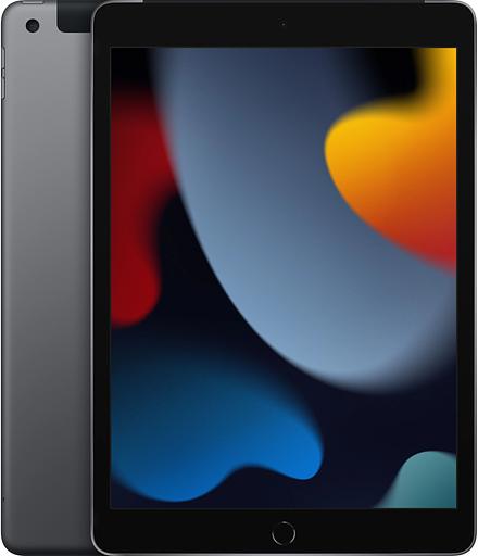 Планшет Apple iPad 2021 A2603 A13 Bionic 6С ROM64Gb 10.2" IPS 2160x1620 LTE 1Sim iOS серый космос 8Mpix 12Mpix BT GPS WiFi Touch 9hr фото 1