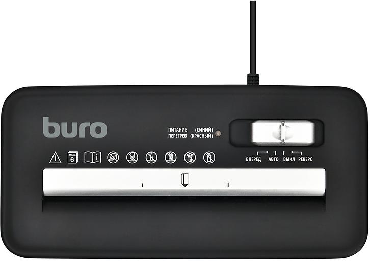 Шредер Buro Home BU-S600 (секр.Р-1) ленты 6лист. 10лтр. пл.карты фото 4