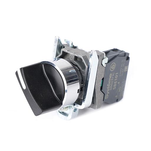 Переключатель SB4 в сборе модульный 22мм 2 позиции с фиксацией 1НО фото 1