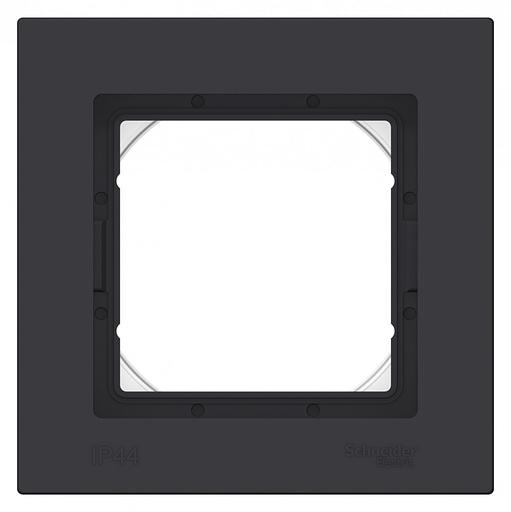 ATLASDESIGN AQUA 1-постовая РАМКА IP44, КАРБОН фото 2