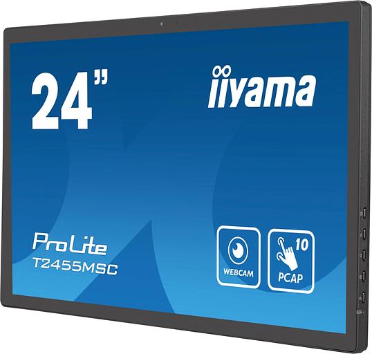 Монитор Iiyama 23.8" ProLite T2455MSC-B1 черный IPS LED 5ms 16:9 HDMI M/M глянцевая 1000:1 400cd 178гр/178гр 1920x1080 DP FHD USB Touch 4.4кг фото 6
