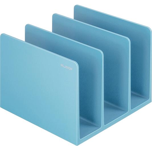 Подставка-ограничитель для книг Deli NS006BLUE Nusign 162x162x122мм синий фото 1