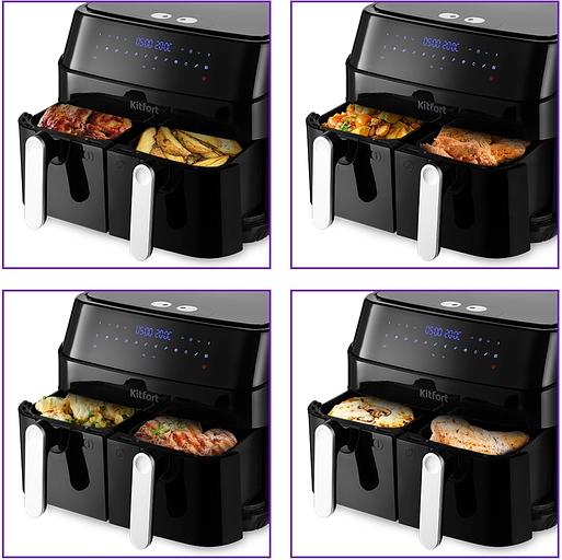 Аэрогриль Kitfort КТ-2250 1750Вт черный фото 3