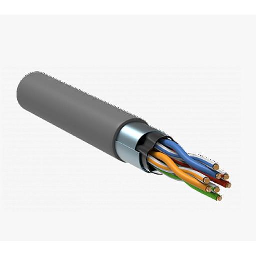 Кабель витая пара Bion BCL-F5480-181 F/UTP, кат.5e, 4x2x0,48 мм AWG 24, медь, одножильный, PVC, для внутренней прокладки, 305м, серый фото 1