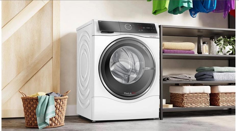 Стиральная машина Bosch Serie 8 WNC254A0SN класс: D загр.фронтальная макс.:10.5кг (с сушкой) белый фото 2