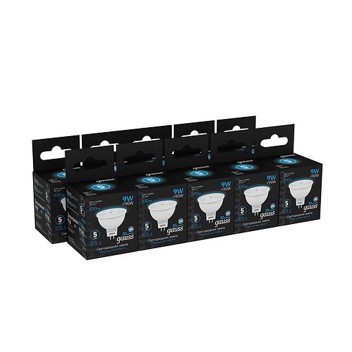 Лампа светодиодная LED 9 Вт 830 лм 6500К AC150-265В GU5.3 софит MR16 холодная Black фото 4